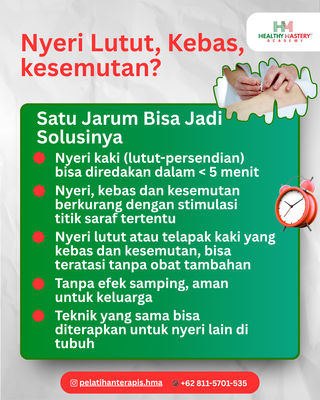 Creative HMA Lutut Persendian Batch 3